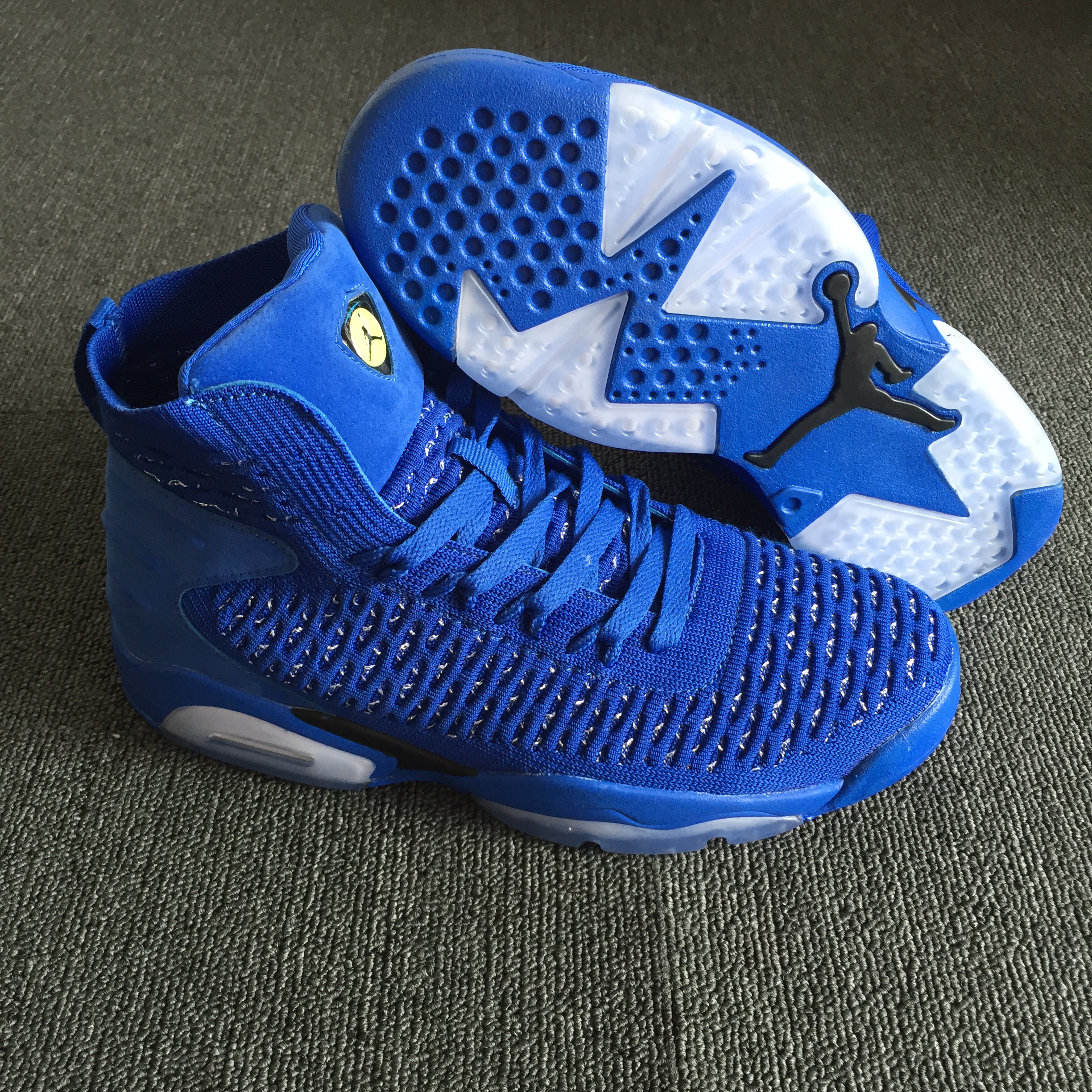 New Air Jordan 6 Knit All Blue Shoes